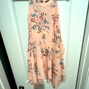 Torrid light pink peplum blouse